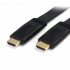 StarTech.com Cable Plano de Alta Velocidad con Ethernet HDMI Macho - HDMI Macho, 7.6 Metros, Negro  1