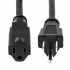 StarTech.com Cable de Poder NEMA 5-15R Macho - NEMA 5-15P Hembra, 4.5 Metros, Negro  4