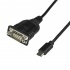 StarTech.com Cable USB Tipo C Macho - Serial DB9 Macho, 40cm, Negro  1