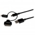 StarTech.com Cable Lightning, Dock 30-pin o Micro USB - USB, 1 Metro, Negro - Imagen adicional 1