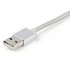 StarTech.com Cable de Carga Certificado MFi Lightning/USB-C/Micro USB Macho - USB A Macho, 1 Metro, Plata, para iPod/iPhone/iPad  2