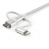 StarTech.com Cable USB-A Macho - Micro-USB B/Lightning/USB C Macho, 1 Metro   4