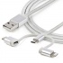 StarTech.com Cable de Carga Certificado MFi Lightning/USB-C/Micro USB Macho - USB A Macho, 1 Metro, Plata, para iPod/iPhone/iPad  6