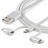 StarTech.com Cable USB-A Macho - Micro-USB B/Lightning/USB C Macho, 1 Metro   6