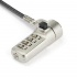 StarTech.com Cable con Candado de Combinación con 4 Dígitos, 2.04 Metros, Negro/Plata  3