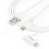 StarTech.com Cable de Carga Certificado MFi Lightning/Micro USB Macho - USB A Macho, 1 Metro, Blanco, para iPod/iPhone/iPad  2