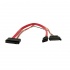 StarTech.com Cable SATA Hembra - SATA/SATA Power Hembra, 30cm, Rojo  1