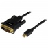 StarTech.com Cable mini DisplayPort 1.2 Macho - DVI-D Macho, 1080p, 3 Metros, Negro  1