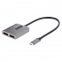 StarTech.com Divisor Multiplicador USB C - 2x DisplayPort, Gris  1