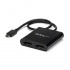 StarTech.com Divisor Multiplicador USB C - DisplayPort, 2 Puertos, Negro  1