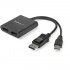 StarTech.com Splitter Multiplicador DisplayPort 1.2 - 2x DisplayPort, Negro  1