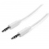 StarTech.com Cable 3.5mm Macho - 3.5mm Macho, 3 Metros, Blanco  2