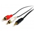StarTech.com Cable 3.5mm Macho - 2 x RCA Macho, 1.8 Metros, Negro  1