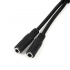 StarTech.com Cable 3,5mm Macho - 2x de 3,5mm Hembra, 20cm, Negro  1