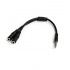 StarTech.com Cable 3,5mm Macho - 2x de 3,5mm Hembra, 20cm, Negro  2