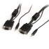 StarTech.com Cable VGA (D-Sub) + 3.5mm Macho, 7.6 Metros, Negro  1