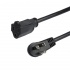 StarTech.com Cable de Poder Acodado NEMA 5-15P Macho - NEMA 5-15R Acoplador Hembra, 90cm, Negro  1