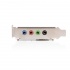 StarTech.com PCISOUND4LP Tarjeta de Sonido PCI de Perfil Bajo de 4 Canales con Efectos de Audio AC97 3D  3