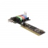 StarTech.com PCISOUND4LP Tarjeta de Sonido PCI de Perfil Bajo de 4 Canales con Efectos de Audio AC97 3D  4