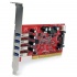 StarTech.com Tarjeta PCI PCIUSB3S4, Alámbrico, 4x USB 3.0  3