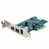 StarTech.com Tarjeta PCI Express 1.1 PEX1394B3LP, Alámbrico, con 3 Puertos FireWire  1