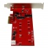 StarTech.com Tarjeta Controladora M.2 SATA III PCI Express para 2x SSD  4