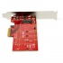 StarTech.com Tarjeta PCI Express x4 M.2 para SSD, Rojo  3