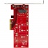 StarTech.com Tarjeta PCI Express x4 M.2 para SSD, Rojo  4