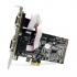 StarTech.com Tarjeta PCI Express de 4 Puertos Serie RS232 UART 16550 Serial DB9  4