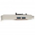 StarTech.com Tarjeta PCI Express PEXUSB3S22, Alámbrico, con 2 Puertos USB 3.0  3