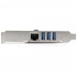 StarTech.com Tarjeta de Red PEXUSB3S3GE de 3 Puertos, 5000Mbit/s, PCI Express - Imagen adicional 2