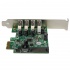 StarTech.com Tarjeta PCI Express de Perfil Bajo, 5 Gbit/s, 4 Puertos USB 3.0  3