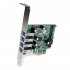 StarTech.com Tarjeta PCI Express de Perfil Bajo, 5 Gbit/s, 4 Puertos USB 3.0  4