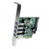 StarTech.com Tarjeta PCI Express de Perfil Bajo, 5 Gbit/s, 4 Puertos USB 3.0  4