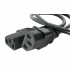 StarTech.com Cable en Y Estándar de Alimentación para PC 5-15P a 2x C13, 1.8 Metros, Negro  2