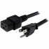 StarTech.com Cable de Poder NEMA 5-15P Macho - C19 Hembra, 3 Metros, Negro  1