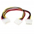 StarTech.com Cable de Poder Molex 4-pin Macho - SP4 4-pin/LP4  4-pin Hembra, 20cm  1