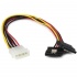 StarTech.com Cable SATA Recto, 4-pin Molex Macho - 2x SATA 15-pin Hembra, 30cm  2