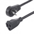 StarTech.com Cable de Poder NEMA 5-15P Macho - NEMA 5-15R Hembra, 1.8 Metros, Negro  1