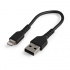 Startech.com Cable de Carga Certificado MFi Lightning Macho - USB A 2.0 Macho, 15cm, Negro, para para iPod/iPhone/iPad  1