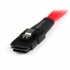 StarTech.com Cable SAS Serial Attached SCSI SFF 8087 - 4x SATA, 1 Metro, Rojo - Imagen adicional 1