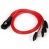 StarTech.com Cable Mini SAS Serial Attached SCSI SFF 8087 - 4x SATA, 50cm, Negro/Rojo - Imagen adicional 1
