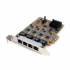 StarTech.com Tarjeta PCI Express ST1000SPEX4, Alámbrico, con 4 Puertos Ethernet Gigabit NIC