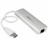 StarTech.com Hub Concentrador de 3 Puertos USB A 3.0 con Adaptador de Red Ethernet Gigabit  2