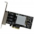 StarTech.com Tarjeta de Red PCI Express Ethernet Gigabit con 4 Puertos RJ-45 Chipset Intel i350  4