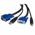 StarTech.com Cable KVM SVUSB2N1_15, USB/VGA Macho - USB/VGA Hembra, 4.5 Metros, Negro