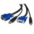 StarTech.com Cable KVM 2 en 1, USB/VGA Macho - USB/VGA Hembra, 1.8 Metros, Negro  1