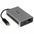StarTech.com Adaptador Thunderbolt de Red Ethernet Gigabit Externo con Puerto USB 3.0, 13cm, Gris, para MacBook  1