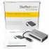 StarTech.com Adaptador Thunderbolt de Red Ethernet Gigabit Externo con Puerto USB 3.0, 13cm, Gris, para MacBook  8