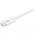 StarTech.com Cable Thunderbolt 3 USB-C Macho - USB-C Macho, 50cm, Blanco, para MacBook  2